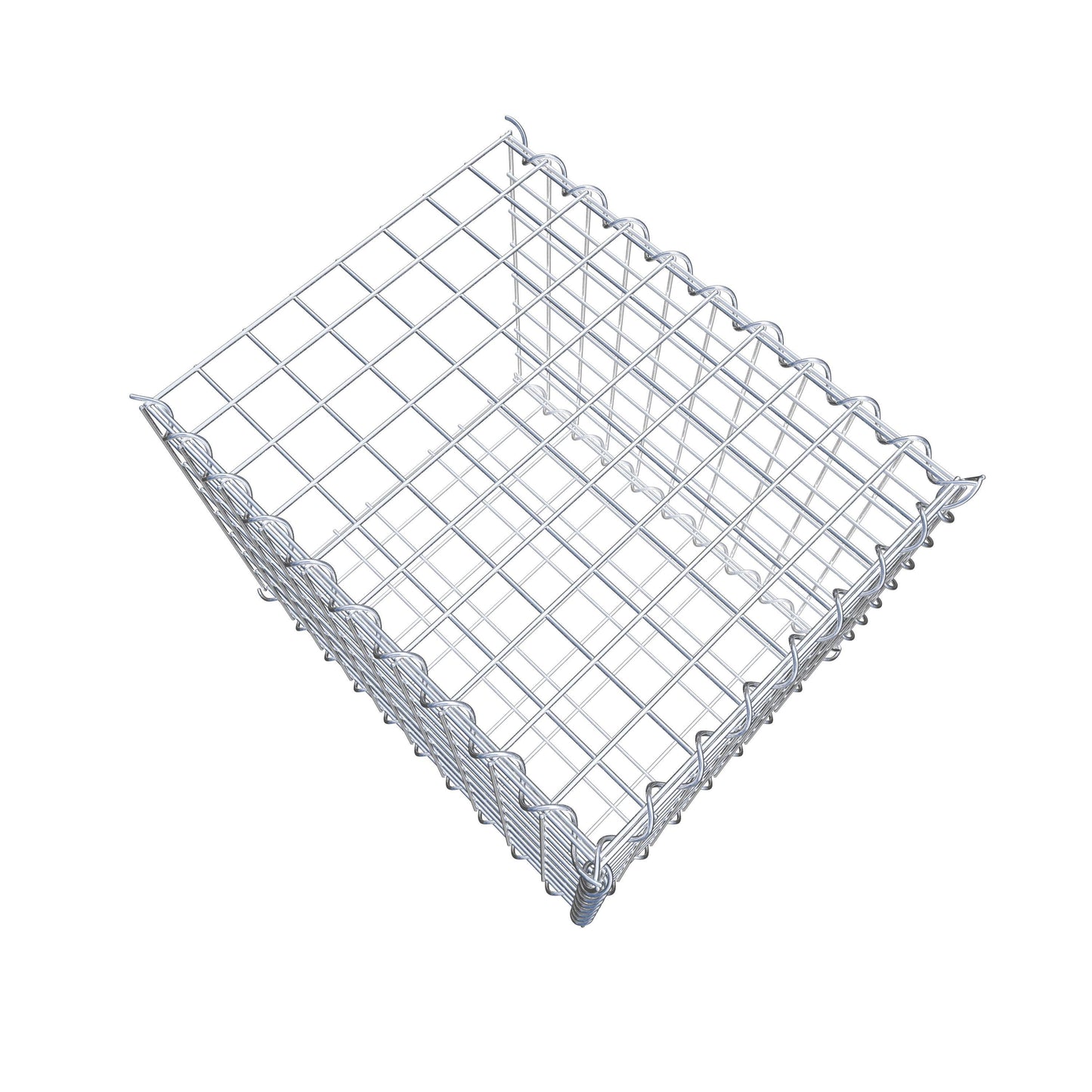 Gavión adicional tipo 2 50 cm x 40 cm x 40 cm (L x A x P), malla 5 cm x 5 cm, en espiral