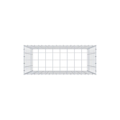 Mounted gabion type 3 100 cm x 100 cm x 40 cm (L x H x D), mesh size 10 cm x 10 cm, C-ring