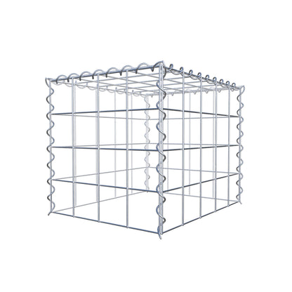 Gabião tipo 3 50 cm x 40 cm x 40 cm (C x A x P), malhagem 10 cm x 10 cm, espiral