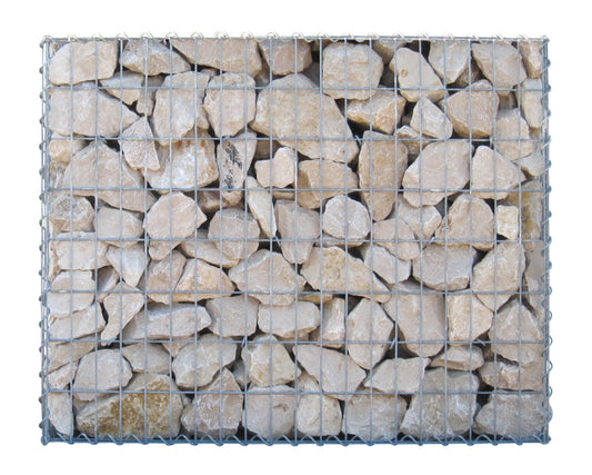 Set of 2 gabions 100 cm x 80 cm x 30 cm (L x H x D), mesh size 5 x 10 cm, spiral