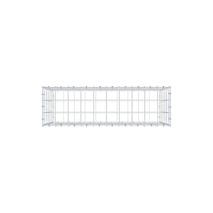 Gabbione 100 cm x 60 cm x 30 cm (L x H x P), maglia 10 x 10 cm, anello a spirale