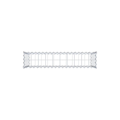 Gabbione 100 cm x 50 cm x 20 cm (L x H x P), maglia 10 cm x 10 cm, spirale