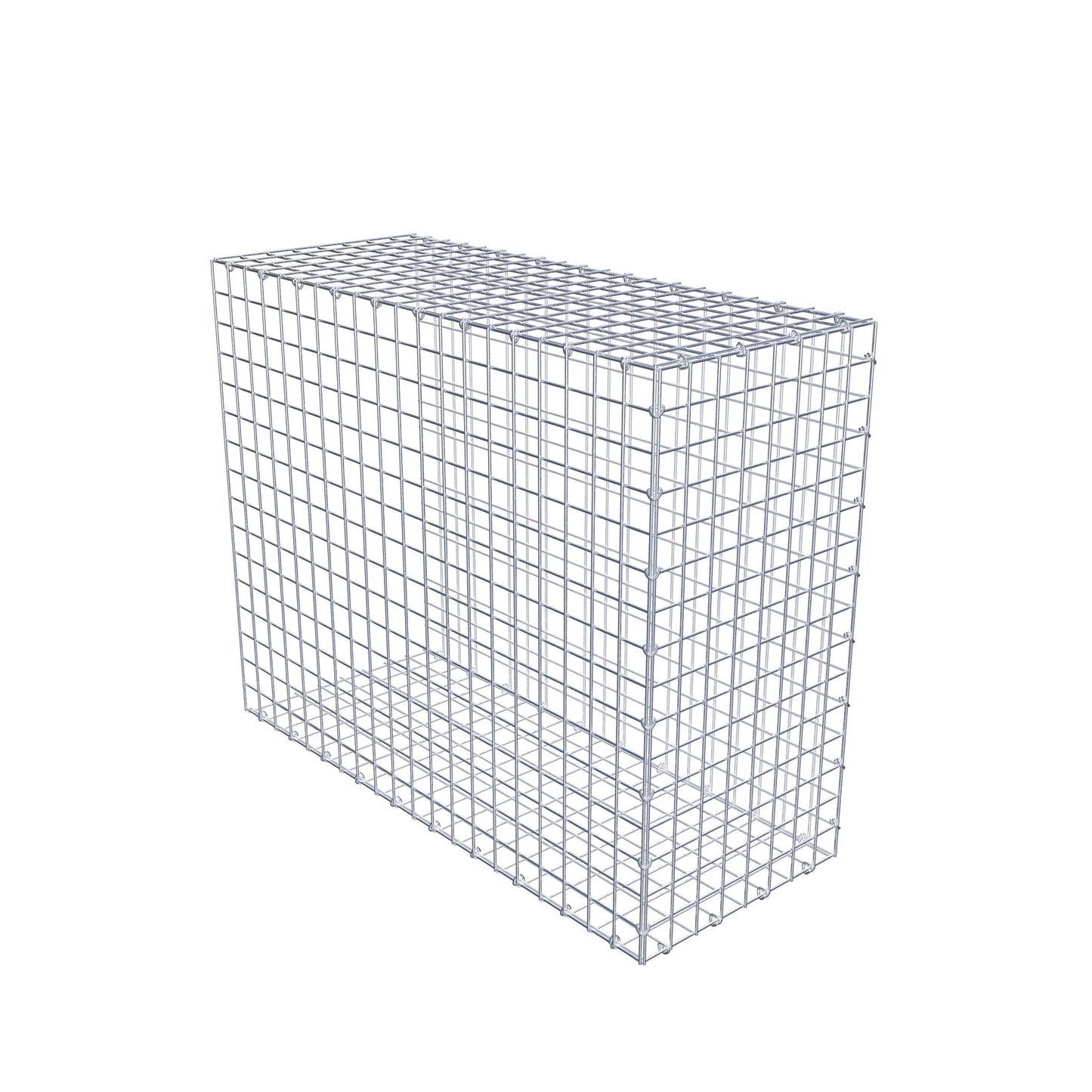 Monteret gabion type 2 100 cm x 80 cm x 40 cm (L x H x D), maskestørrelse 5 cm x 5 cm, C-ring