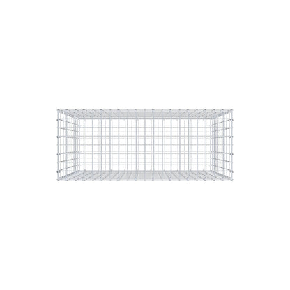 Gabione 100 cm x 100 cm x 40 cm (L x H x T), Maschenweite 5 cm x 10 cm, C-Ring
