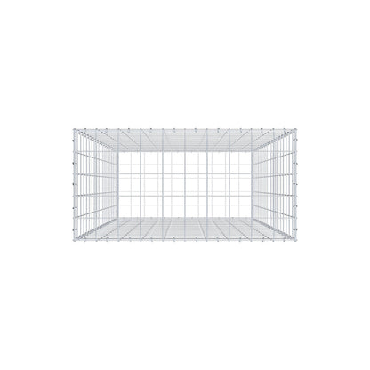 Gabião 200 cm x 100 cm x 50 cm (C x A x P), malhagem 10 cm x 10 cm, anel C