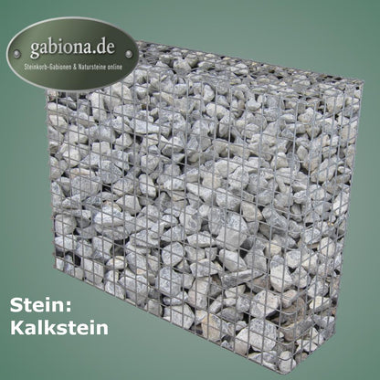 Gabbione zincato a caldo 102 cm x 82 cm x 32 cm, maglia 5 cm x 5 cm, completamente saldato