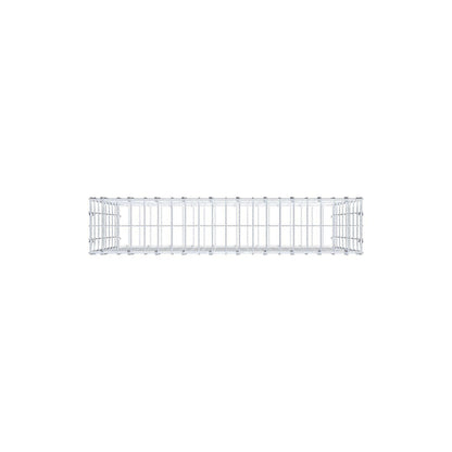 Gabion 100 cm x 80 cm x 20 cm (L x H x P), mailles 5 x 10 cm, anneau en spirale