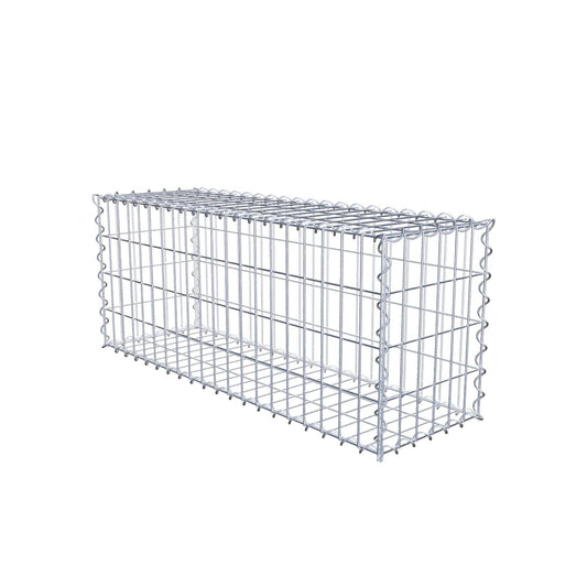 Gabion 100 cm x 40 cm x 30 cm (L x H x P), mailles 5 cm x 10 cm, spirale