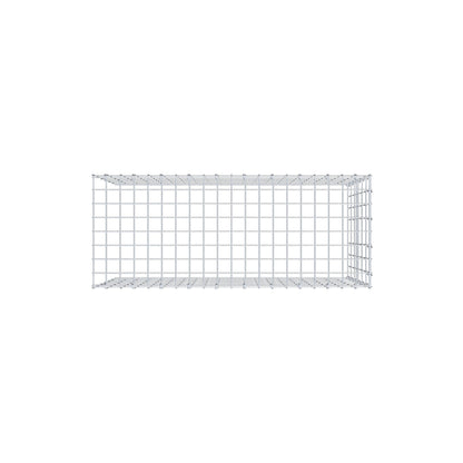 Typ 4 påbyggnadsgabion 100 cm x 60 cm x 40 cm (L x H x D), maskstorlek 5 cm x 10 cm, C-ring