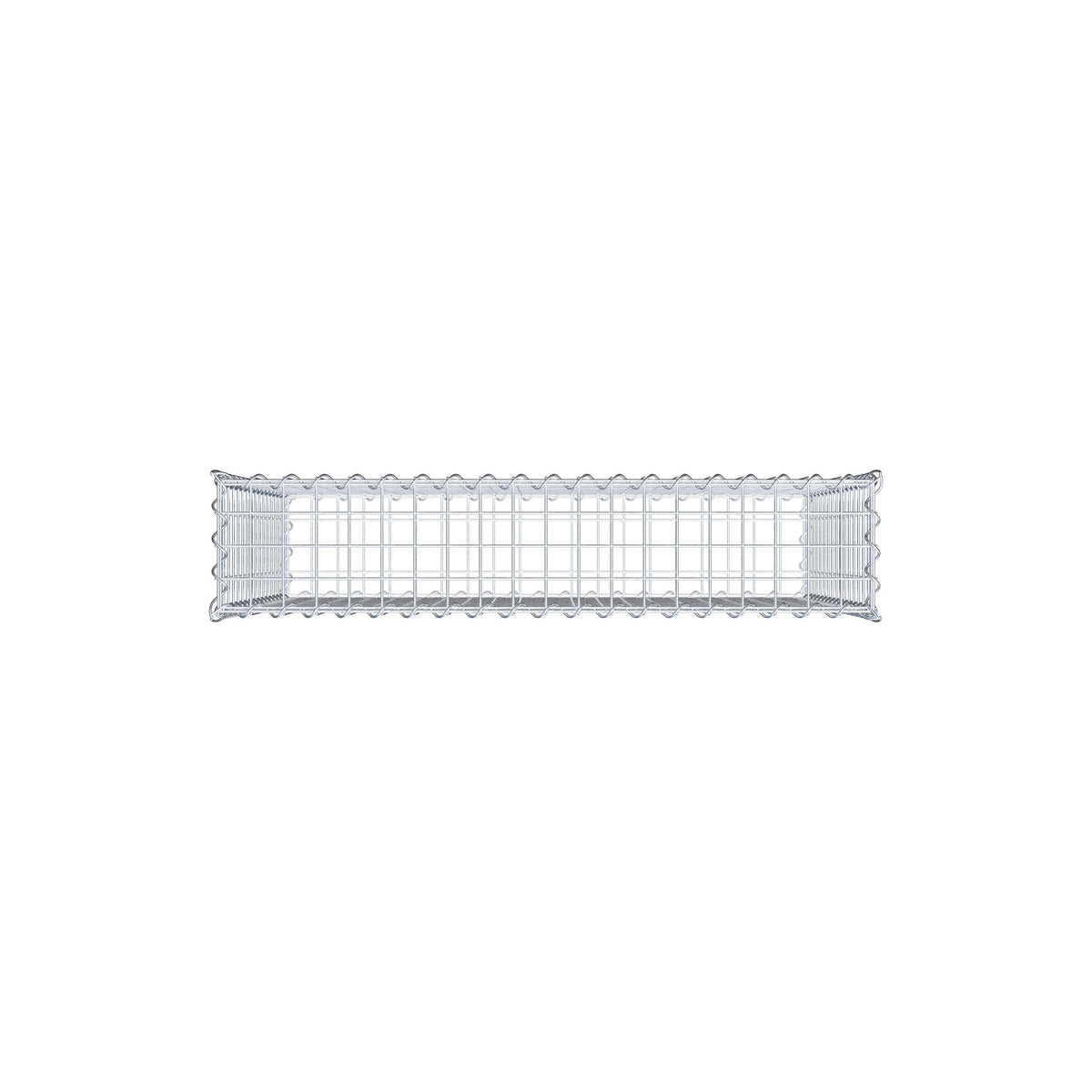 Gabion 100 cm x 80 cm x 20 cm (L x H x D), maskstorlek 5 cm x 5 cm, spiral