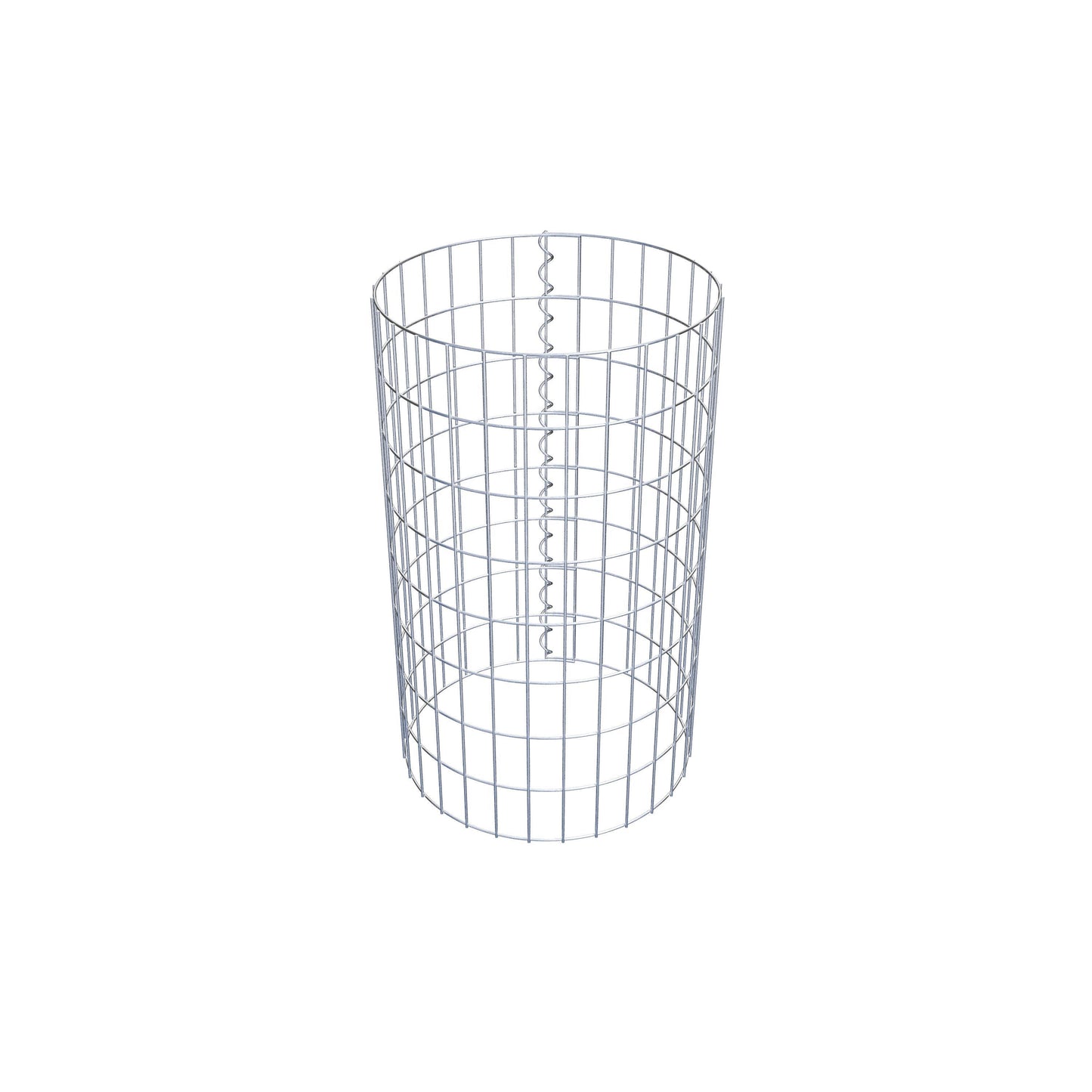 Colonna gabbionata rotonda di 47 cm di diametro, 80 cm di altezza, maglia 5 cm x 10 cm
