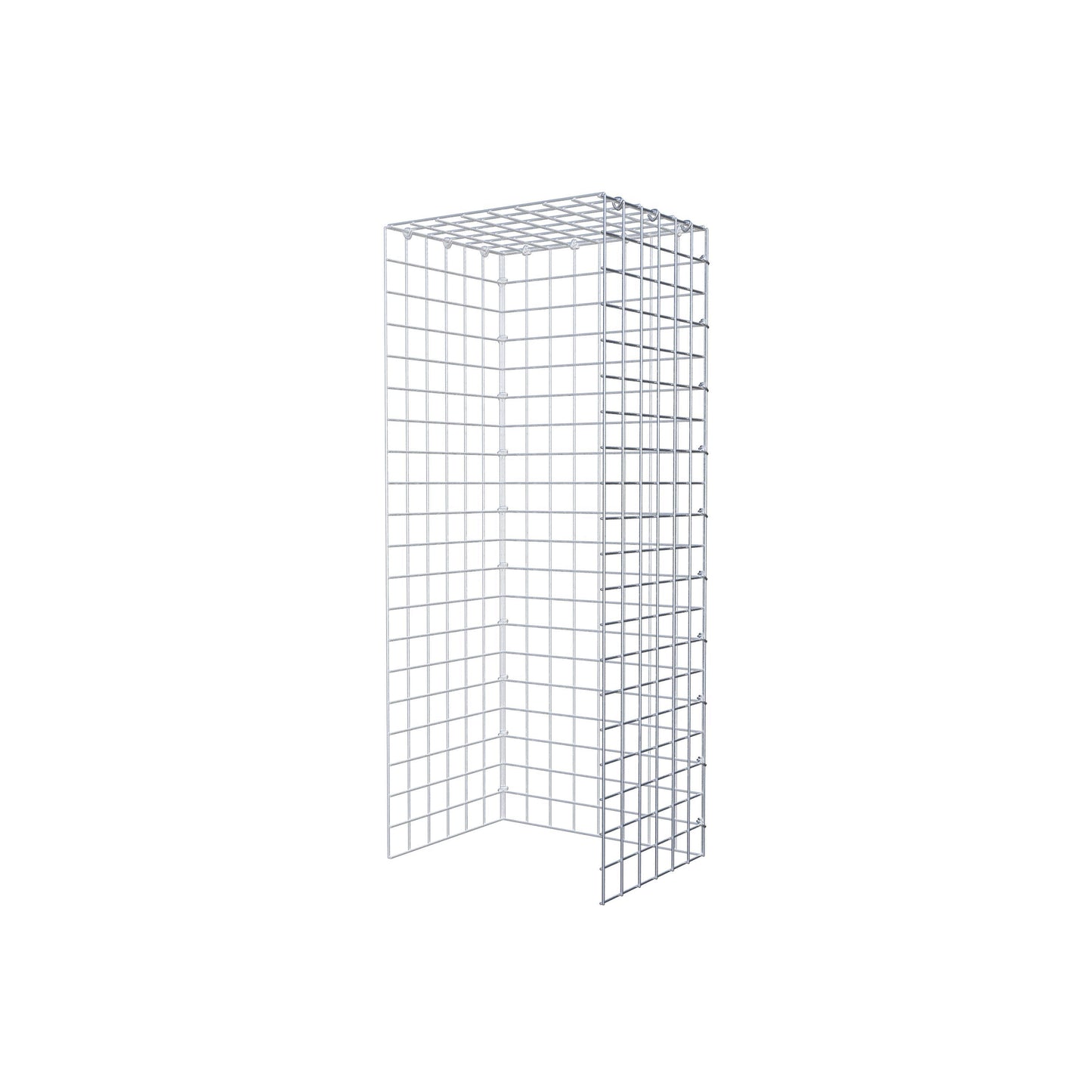 Type 4 oplegkorf 100 cm x 30 cm x 40 cm (L x H x D), maaswijdte 5 cm x 5 cm, C-ring