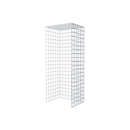 Type 4 oplegkorf 100 cm x 30 cm x 40 cm (L x H x D), maaswijdte 5 cm x 5 cm, C-ring