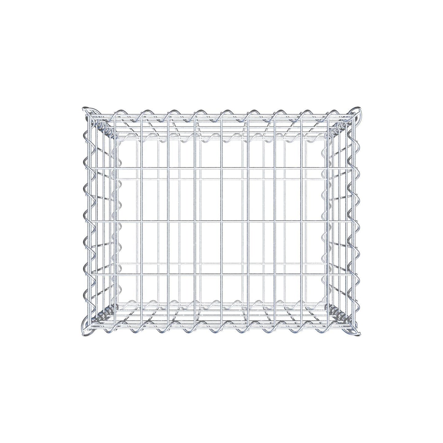 Gabbione 50 cm x 40 cm x 40 cm (L x H x P), maglia 5 cm x 10 cm, spirale