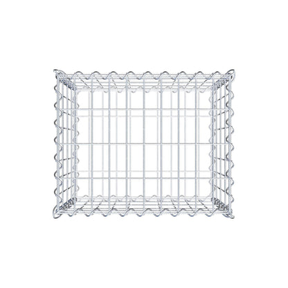 Gabbione 50 cm x 40 cm x 40 cm (L x H x P), maglia 5 cm x 10 cm, spirale