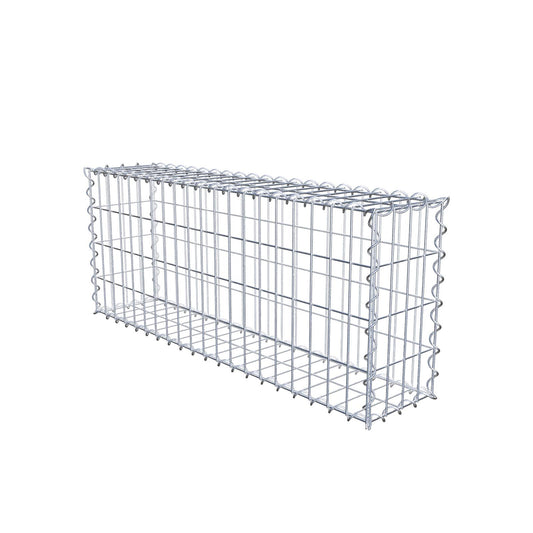Gabion 100 cm x 40 cm x 20 cm (L x H x D), maskstorlek 5 cm x 10 cm, spiral