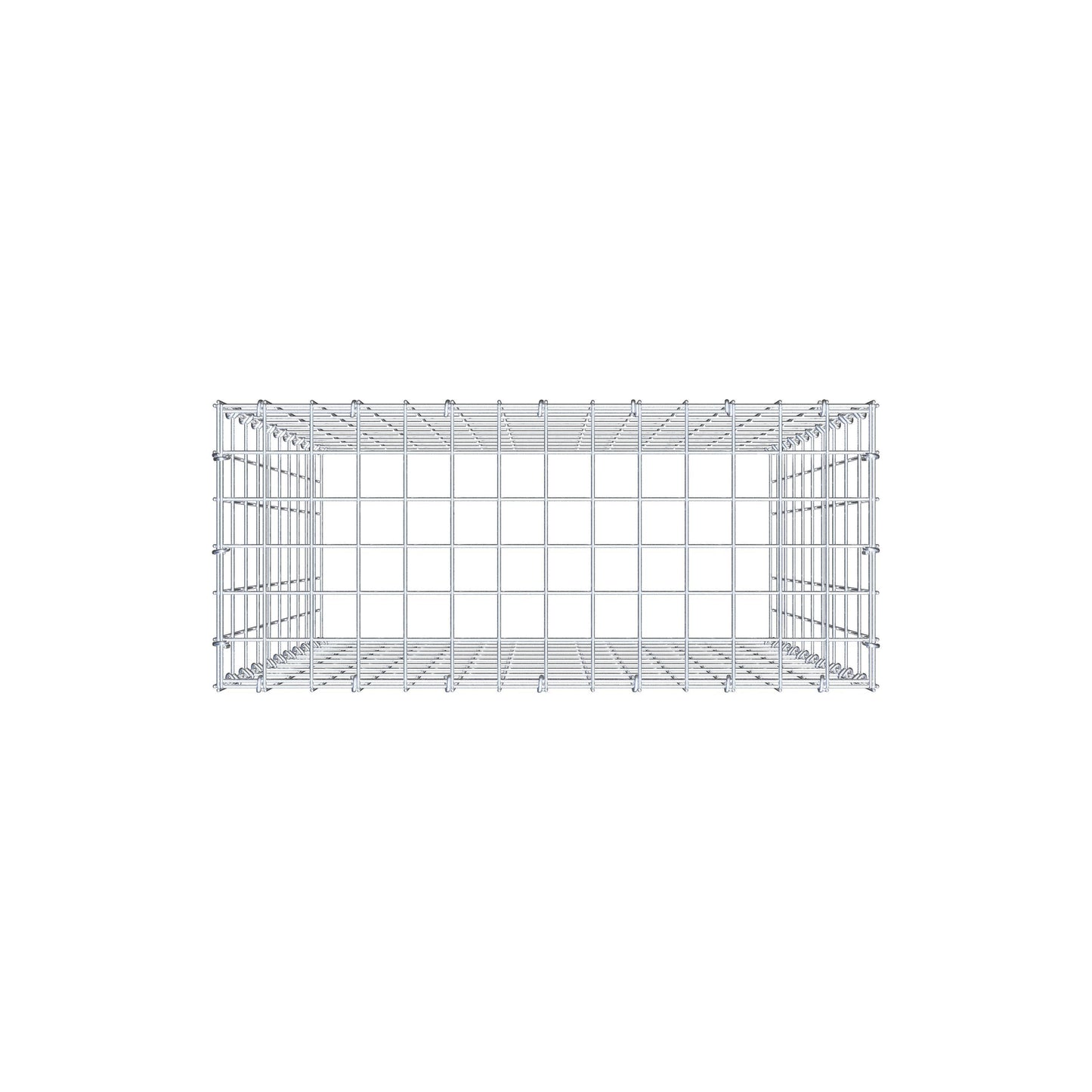 Fourche rapportée type 3 100 cm x 70 cm x 30 cm (L x H x P), mailles 5 cm x 10 cm, anneau C