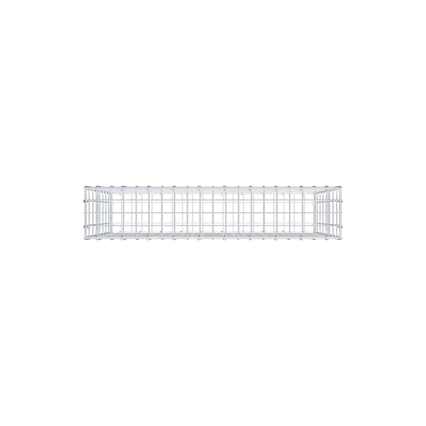 Gavión 100 cm x 80 cm x 20 cm (L x A x P), luz de malla 5 cm x 10 cm, anillo en C
