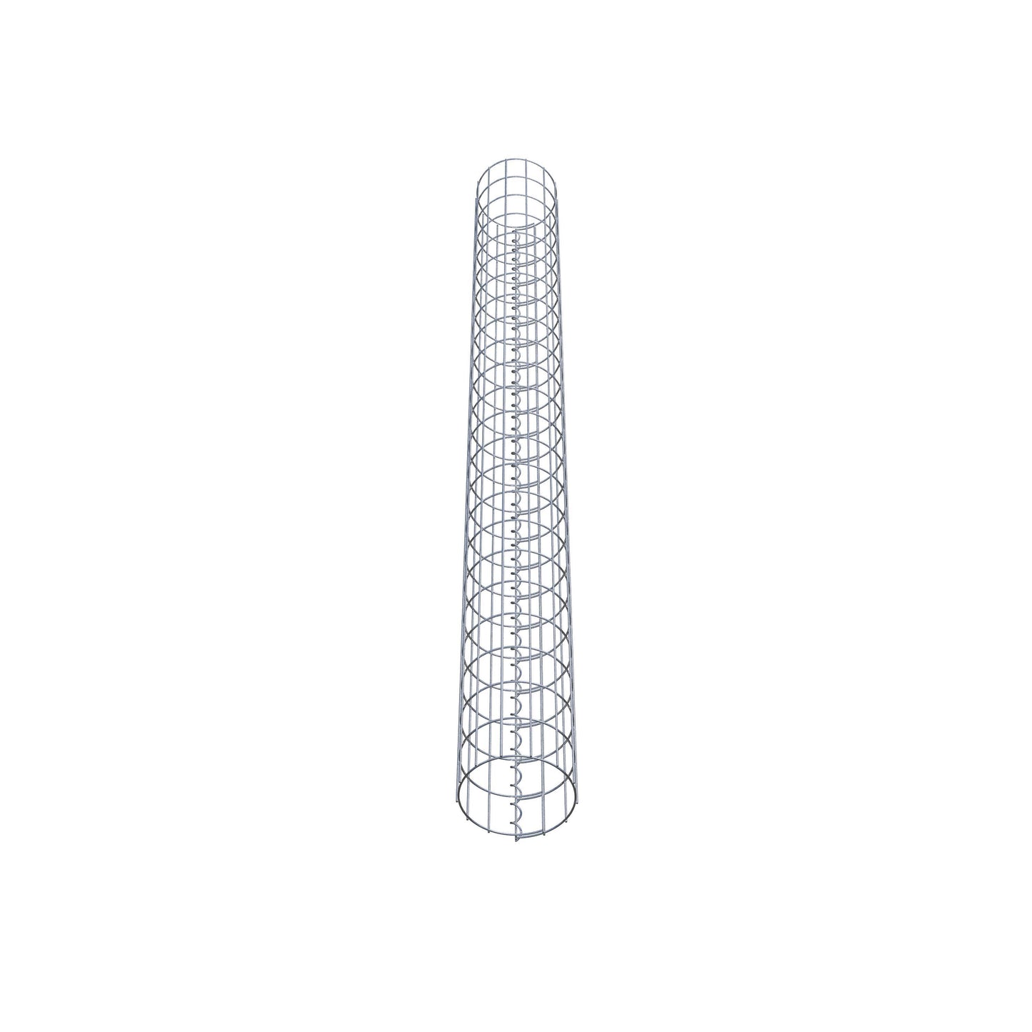 Gabionensäule rund 22 cm Durchmesser, 230 cm Höhe, Maschenweite 5 cm x 10 cm