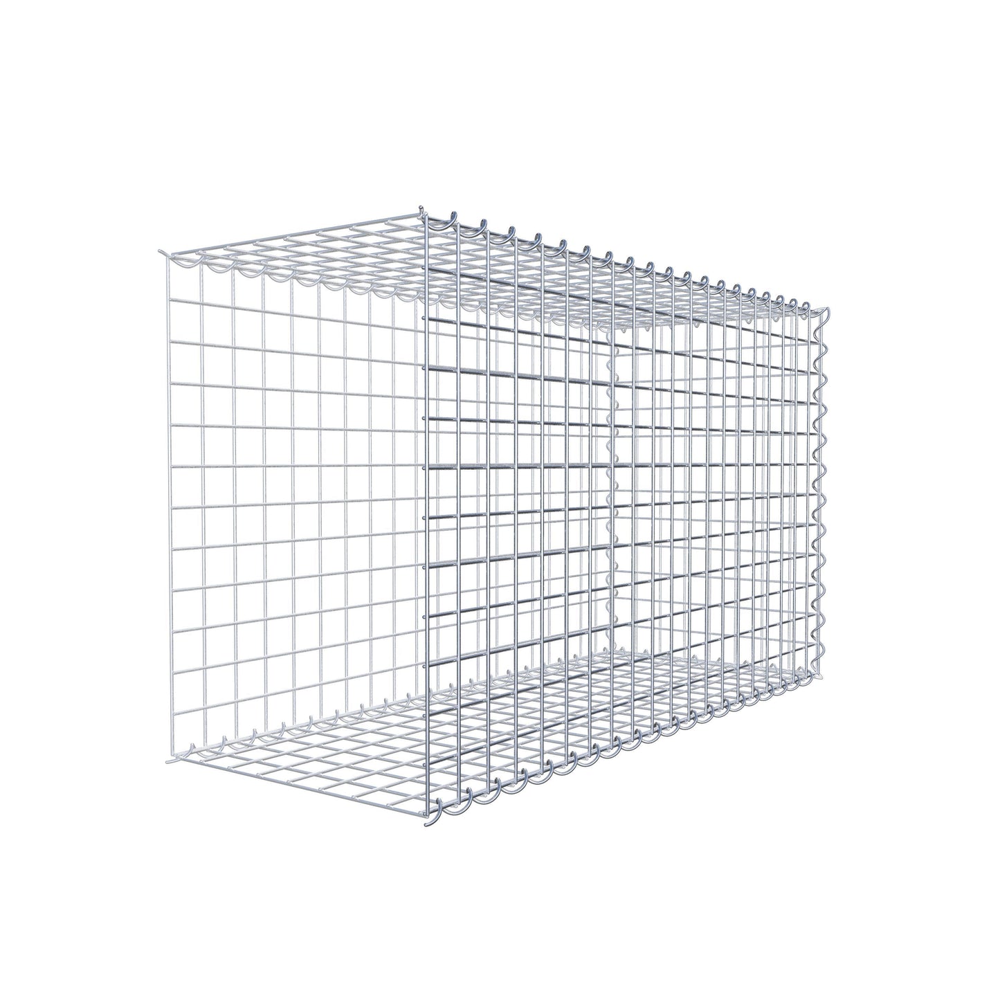 Anbaugabione Typ 2 100 cm x 60 cm x 40 cm (L x H x T), Maschenweite 5 cm x 5 cm, Spirale