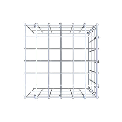Fourche rapportée type 4 30 cm x 30 cm x 30 cm (L x H x P), mailles 5 cm x 10 cm, anneau C