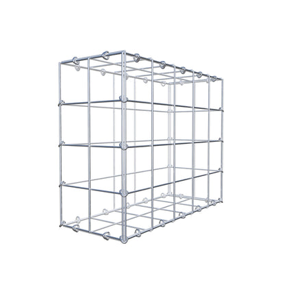 Gabbione 50 cm x 40 cm x 20 cm (L x H x P), maglia 10 cm x 10 cm, anello a C