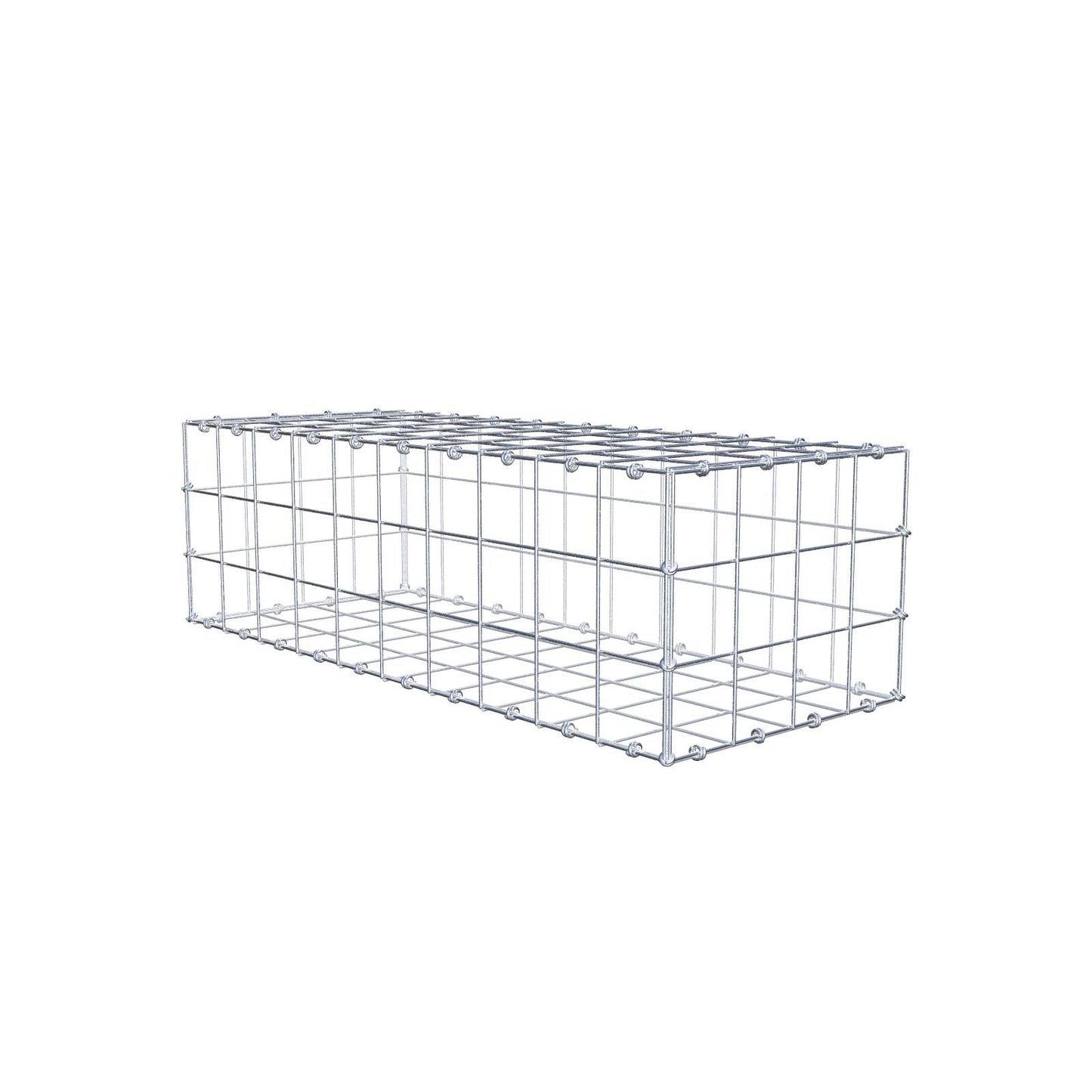 Gabião 100 cm x 30 cm x 40 cm (C x A x P), malhagem 10 x 10 cm, anel espiral