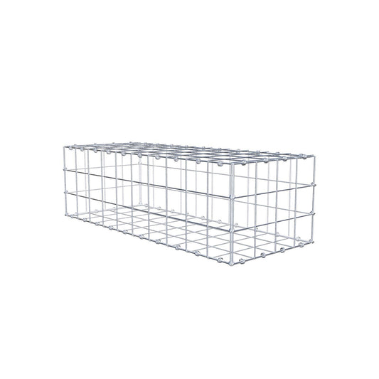 Gabbione 100 cm x 30 cm x 40 cm (L x H x P), maglia 10 x 10 cm, anello a spirale