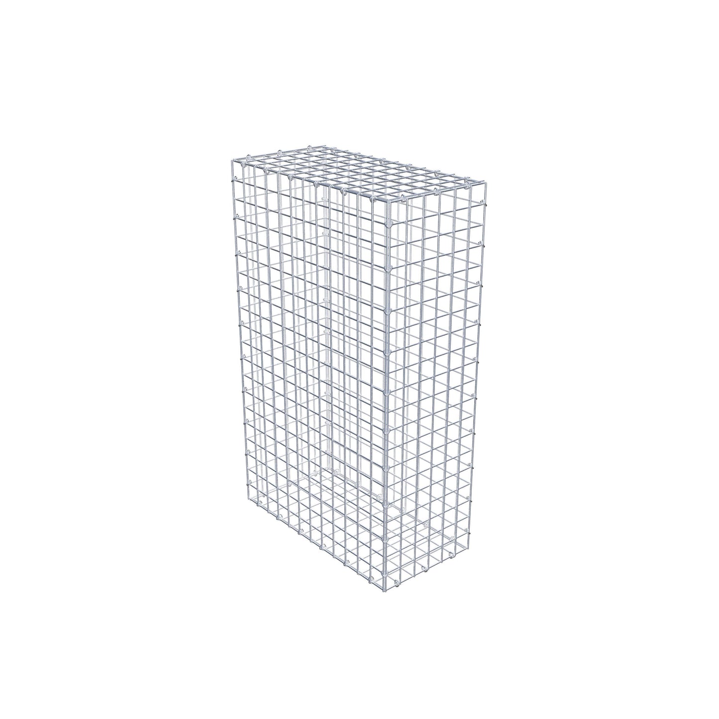 Gabião 100 cm x 60 cm x 30 cm (C x A x P), malhagem 5 cm x 5 cm, anel C