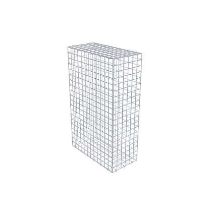 Gabião 100 cm x 60 cm x 30 cm (C x A x P), malhagem 5 cm x 5 cm, anel C