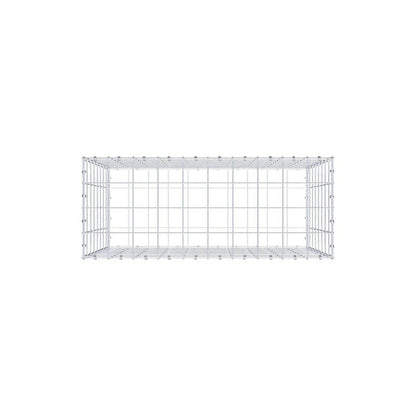 Gabbione 100 cm x 80 cm x 40 cm (L x H x P), maglia 10 x 10 cm, anello a spirale