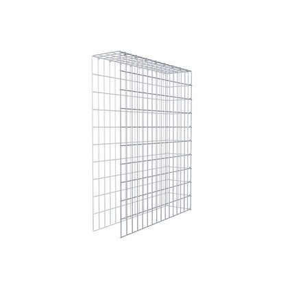 Fourche rapportée type 4 100 cm x 80 cm x 20 cm (L x H x P), mailles 5 cm x 10 cm, anneau en C