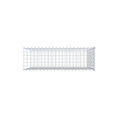 Grown-on gabion type 2 100 cm x 80 cm x 30 cm (L x H x D), mesh size 5 cm x 5 cm, spiral