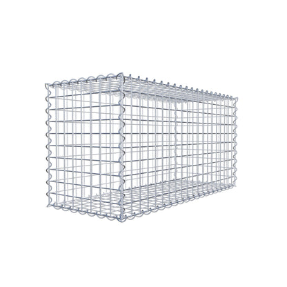 Gabione 100 cm x 50 cm x 40 cm (L x H x T), Maschenweite 5 cm x 5 cm, Spirale, Drahtstärke 4,5 mm