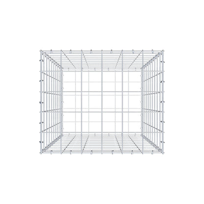 Gabbione 100 cm x 60 cm x 50 cm (L x H x P), maglia 10 cm x 10 cm, anello a C