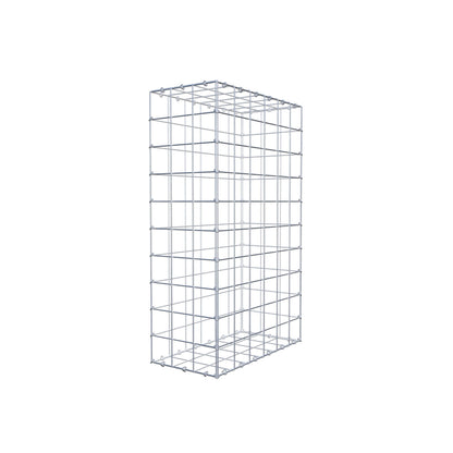 Gabion 100 cm x 60 cm x 30 cm (L x H x D), maskstorlek 10 cm x 10 cm, C-ring