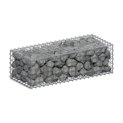 Gabbione 100 cm x 30 cm x 40 cm (L x H x P), maglia 5 cm x 5 cm, spirale