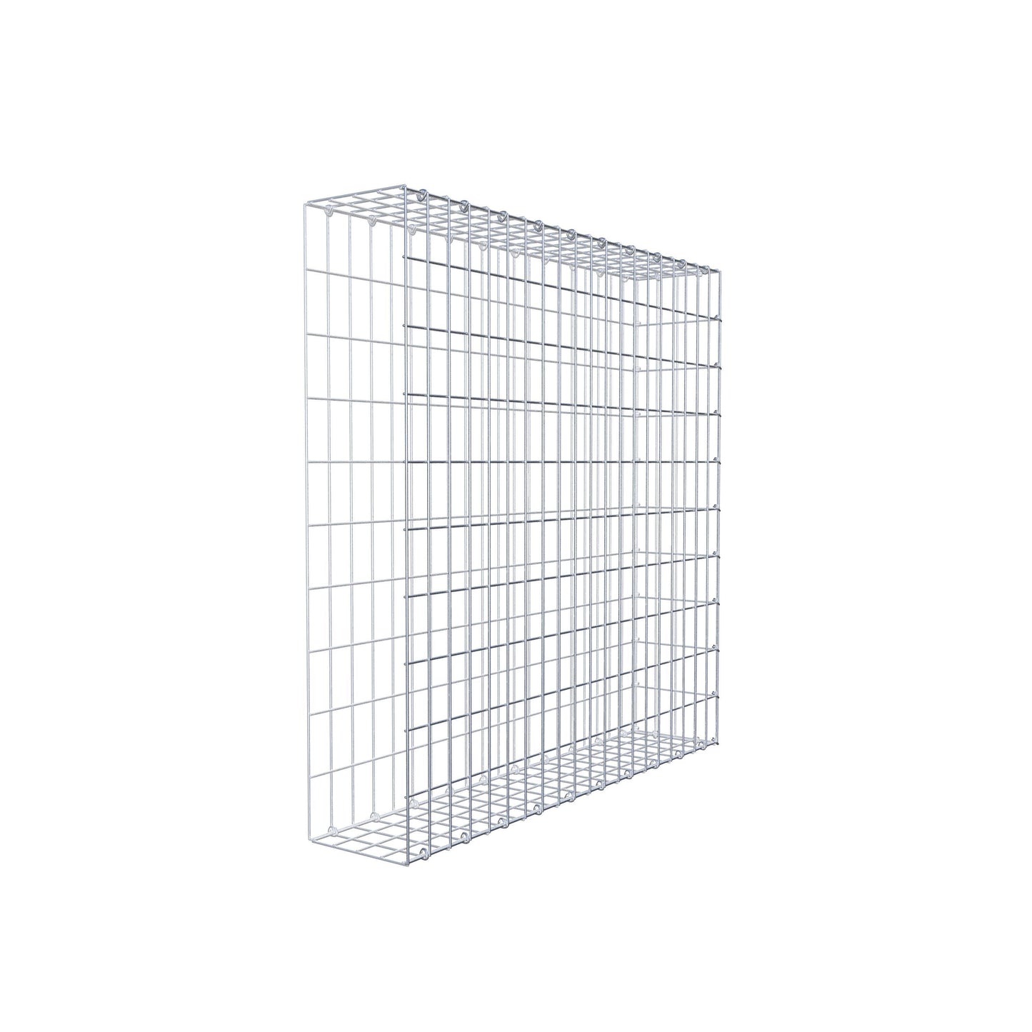 Anbaugabione Typ 2 100 cm x 100 cm x 20 cm, Maschenweite 5 cm x 10 cm, C-Ring