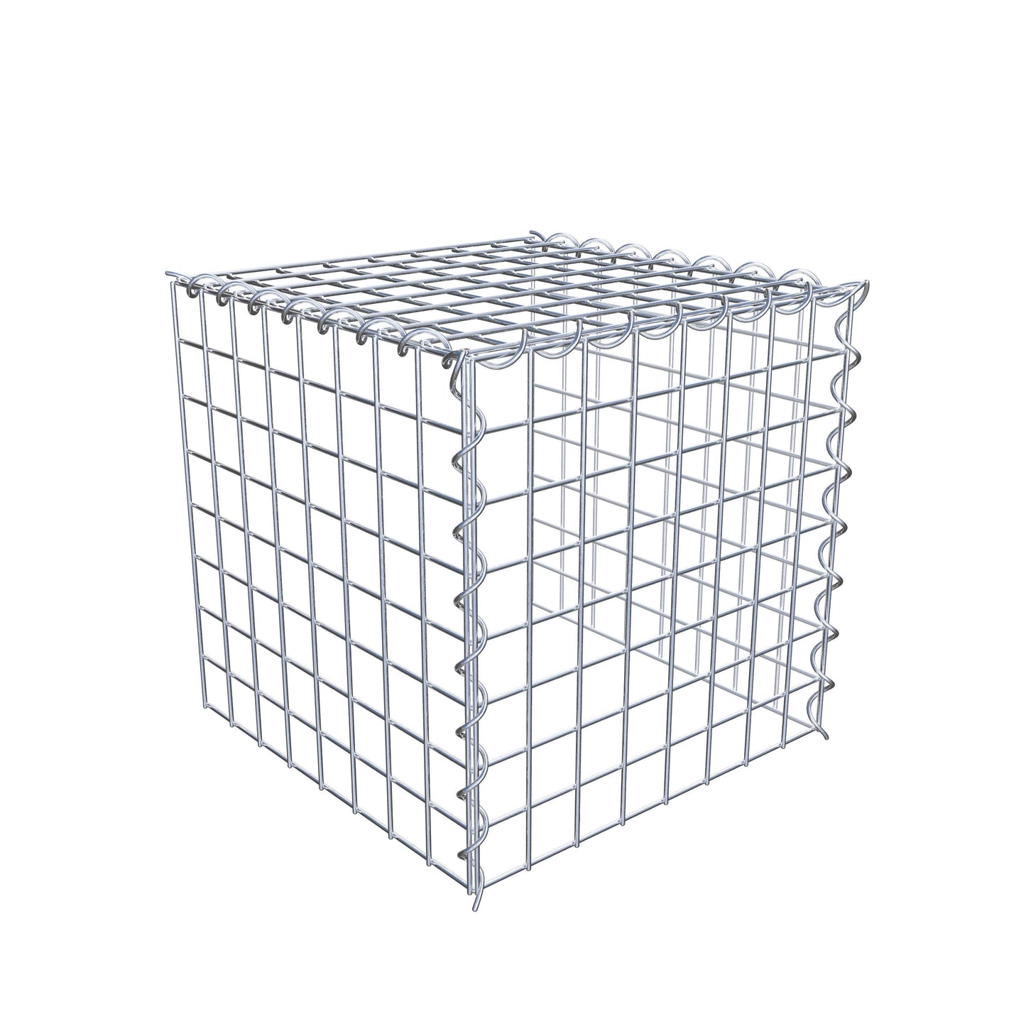 Gabião tipo 4 40 cm x 40 cm x 40 cm (C x A x P), malhagem 5 cm x 5 cm, espiral