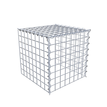 Gabião tipo 4 40 cm x 40 cm x 40 cm (C x A x P), malhagem 5 cm x 5 cm, espiral