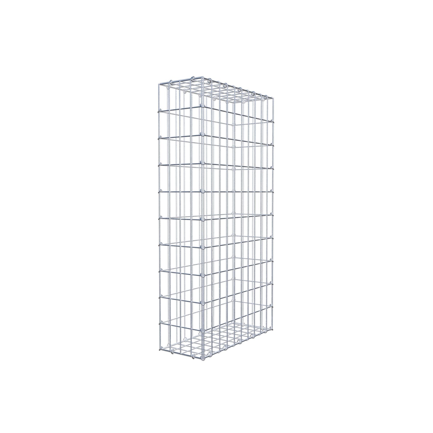 Gabião 100 cm x 50 cm x 20 cm (C x A x P), malhagem 5 cm x 10 cm, anel C