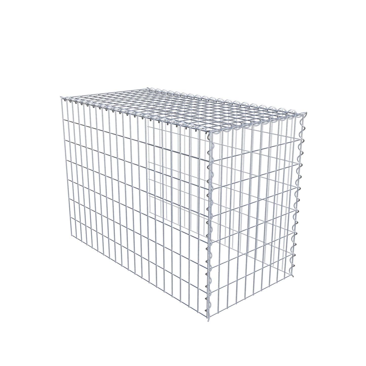Opvokset gabion type 4 100 cm x 70 cm x 50 cm (L x H x D), maskestørrelse 5 cm x 10 cm, spiral