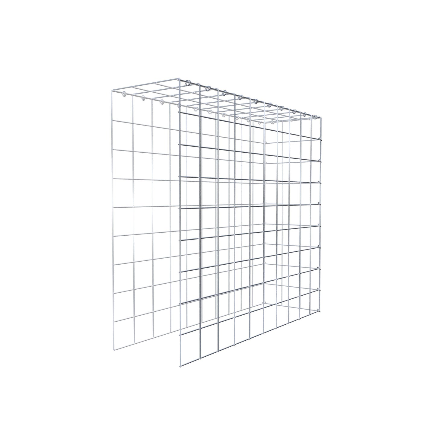 Gabbione aggiuntivo tipo 4 100 cm x 90 cm x 30 cm (L x H x P), maglia 10 cm x 10 cm, anello a C