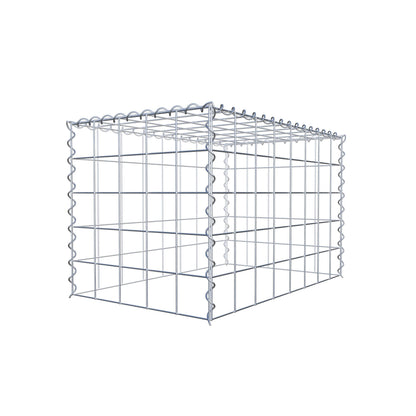 Gabbione aggiuntivo tipo 3 80 cm x 50 cm x 50 cm (L x H x P), dimensione maglia 10 cm x 10 cm, a spirale