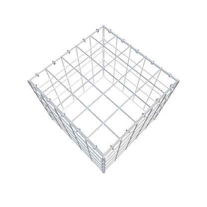 Gabbione aggiuntivo tipo 3 50 cm x 50 cm x 50 cm (L x H x P), maglia 10 cm x 10 cm, anello a C