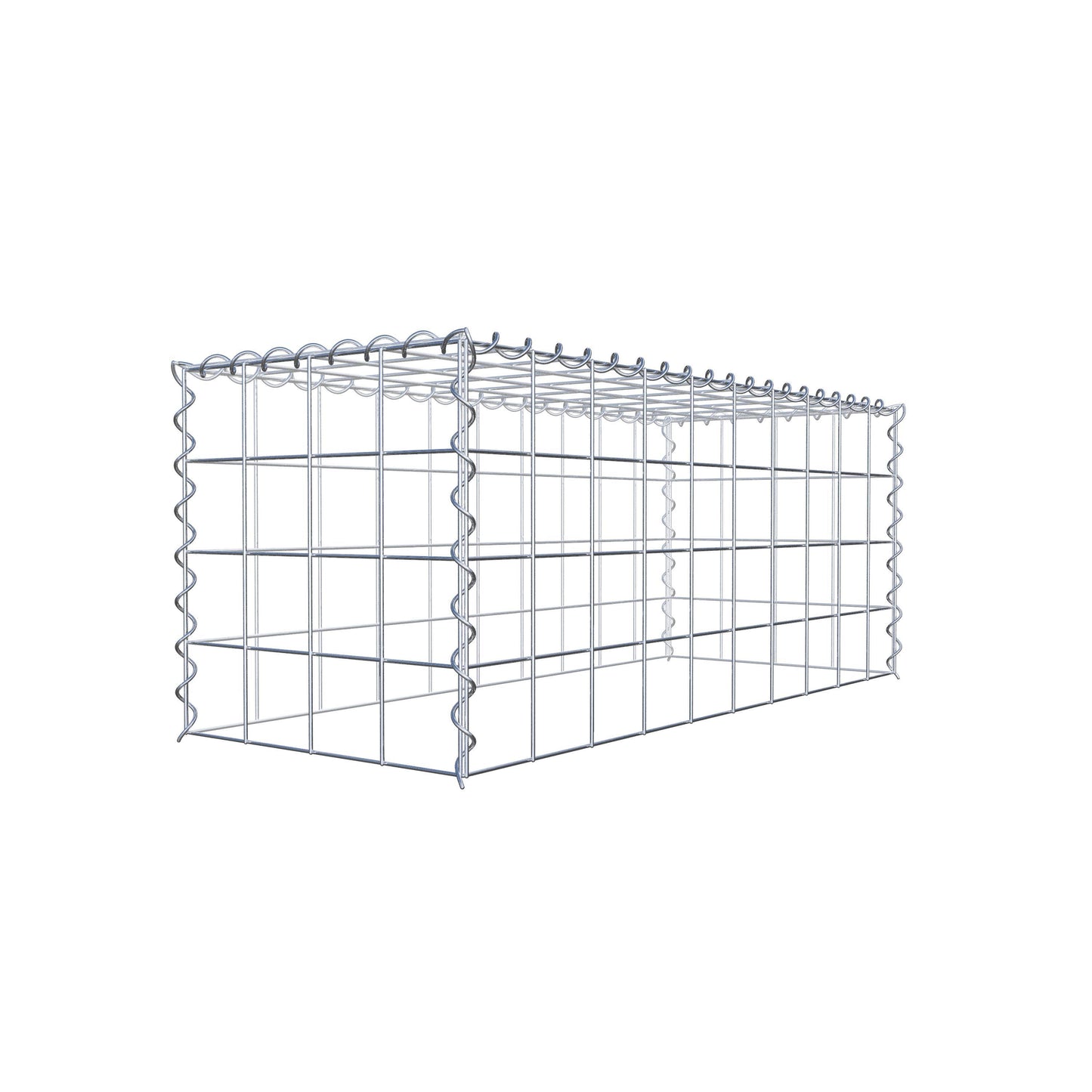 Grown-on gabion type 3 100 cm x 40 cm x 40 cm (L x H x D), mesh size 10 cm x 10 cm, spiral