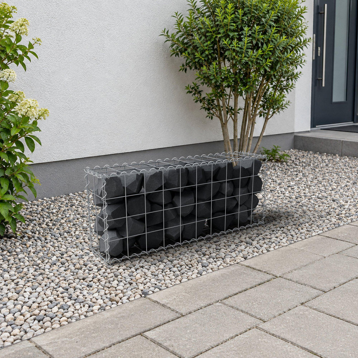 Gabbione 100 cm x 40 cm x 20 cm (L x H x P), maglia 10 cm x 10 cm, spirale