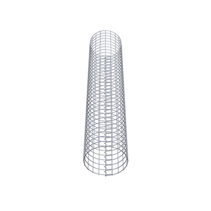 Columna de gaviones redonda 32 cm de diámetro, 160 cm de altura, malla 5 cm x 5 cm