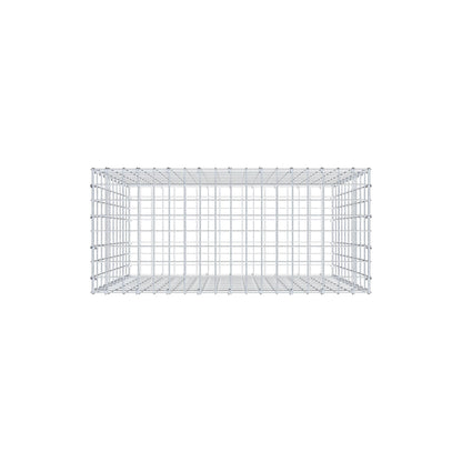Gabion 100 cm x 90 cm x 40 cm (L x H x P), mailles 5 cm x 10 cm, anneau en C