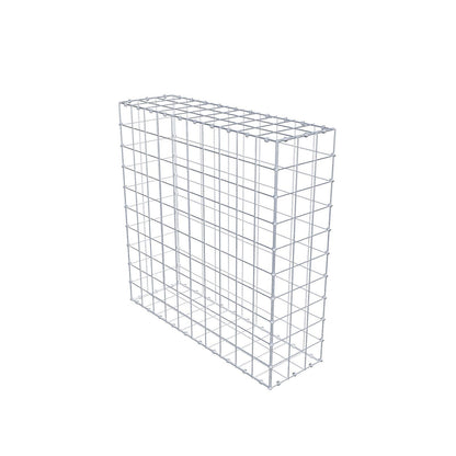Gabbione 100 cm x 100 cm x 30 cm (L x H x P), maglia 10 x 10 cm, anello a spirale
